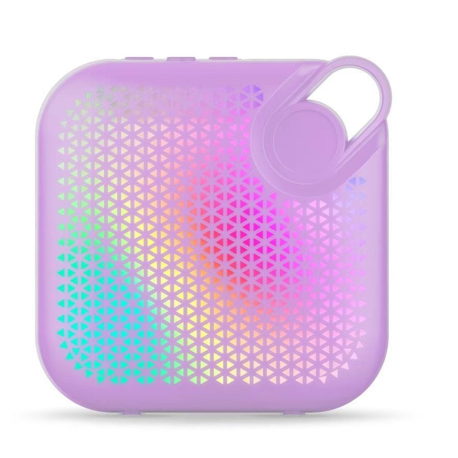 Portable Wireless Bluetooth Speaker, Compact Desktop Audio with LED Lights