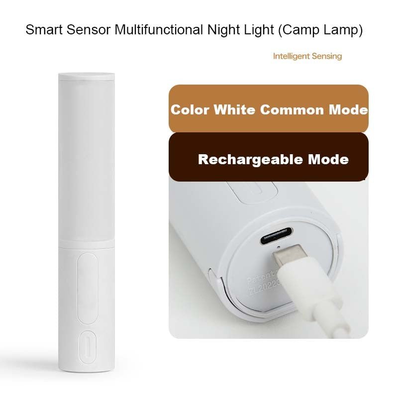 Motion Sensor LED Night Light, Dimmable & Rechargeable Wall Lamp