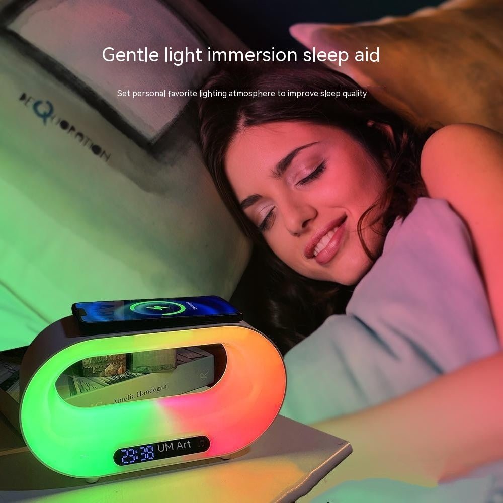 3-in-1 Multifunction LED Night Light, App Control RGB Alarm Clock