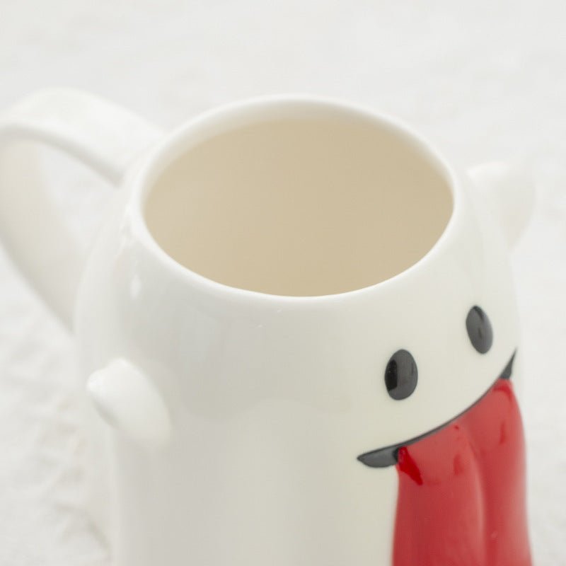 Creative Halloween Ghost Mug – 3D Ceramic Coffee Cup with Cute Design