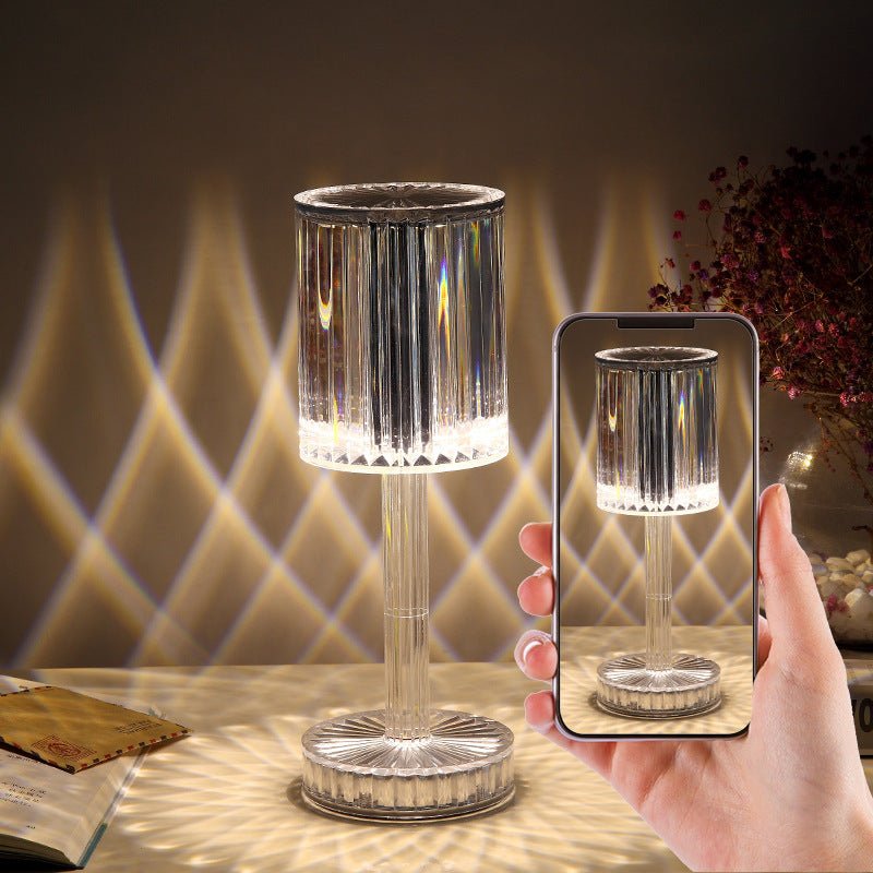 New Crystal Table Lamp, Diamond Romantic LED Light for Home Decor & Gift