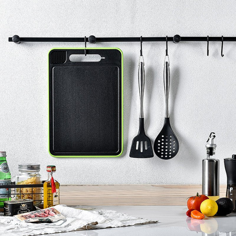 Double-Sided Cutting Board with Defrost Function & Knife Sharpener