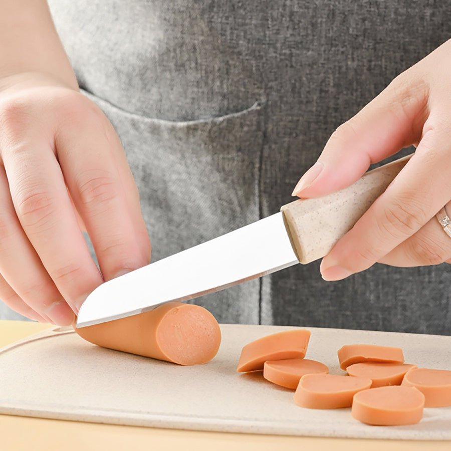 7pcs Multifunctional Wheat Straw Cooking Set with Storage Seat & Melon Planer - DonoHome