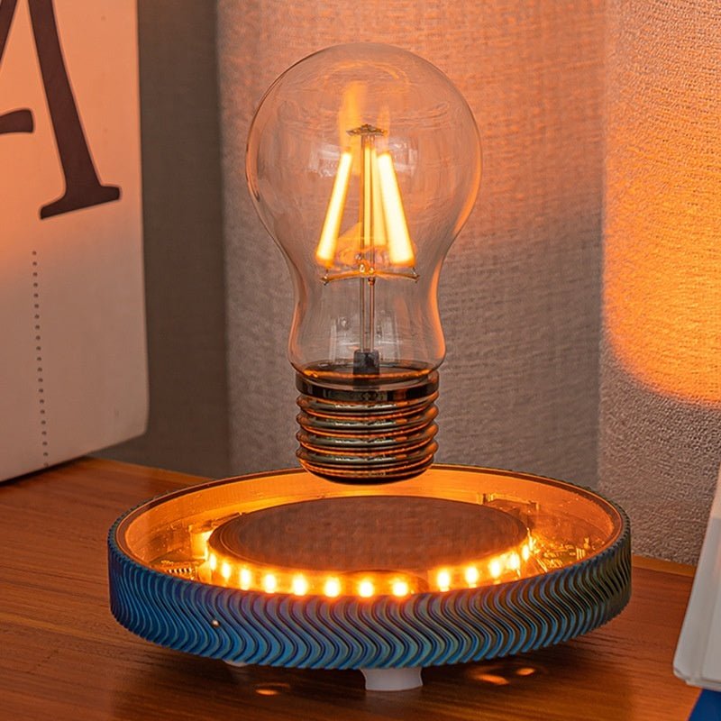 Magnetic Suspension Moon & Saturn Night Light – Creative Floating LED Ambient Lamp for Home Decor