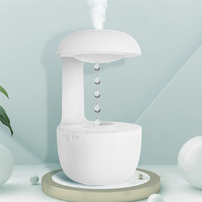 Anti-Gravity Humidifier with Levitating Water Drops, Silent Cool Mist Maker