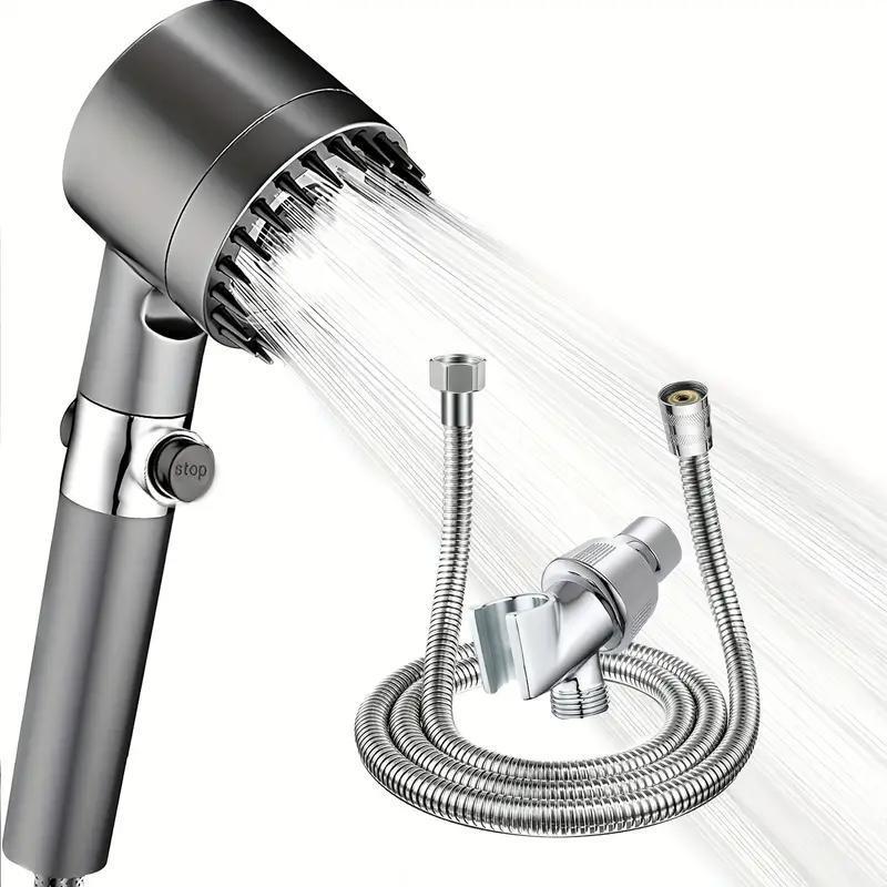 Multi-Mode Handheld Shower Set – Bathroom Shower Head with Hose & Adjustable Spray