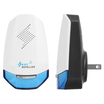 2 Pack Ultrasonic Pest Repeller With Night Light Plug In Pest Mice Repellent Indoor Roach Bed Bug Mouse Rodent Mosquito Killer For Bedroom Garage Warehouse Office