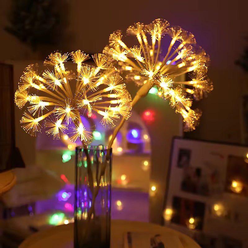 LED Warm White Glowing Dandelion Night Light, Decorative Mood Lamp for Bedroom & Home Aesthetic Lighting