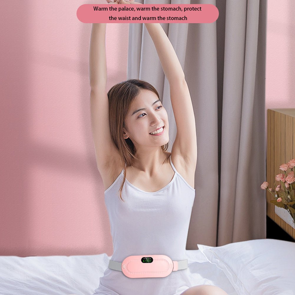 Electric Menstrual Heating Pad, Smart Vibrating Waist Belt for Pain Relief