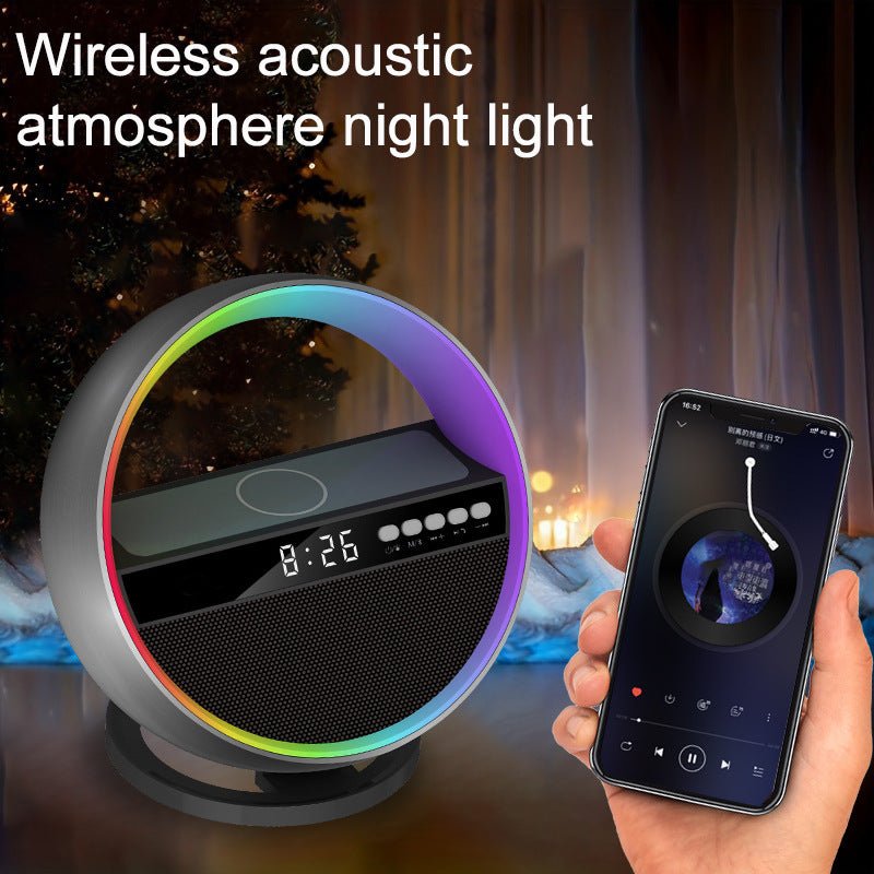 Multifunction RGB LED Lamp, Wireless Charger & Bluetooth Speaker