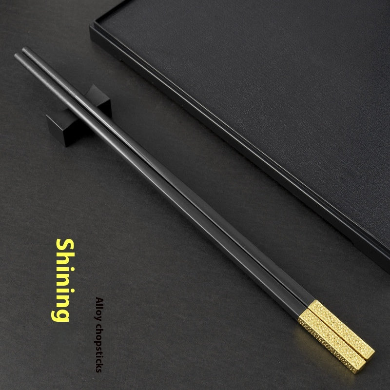Durable Alloy Chopsticks – Household Mildew-Proof Reusable Flatware