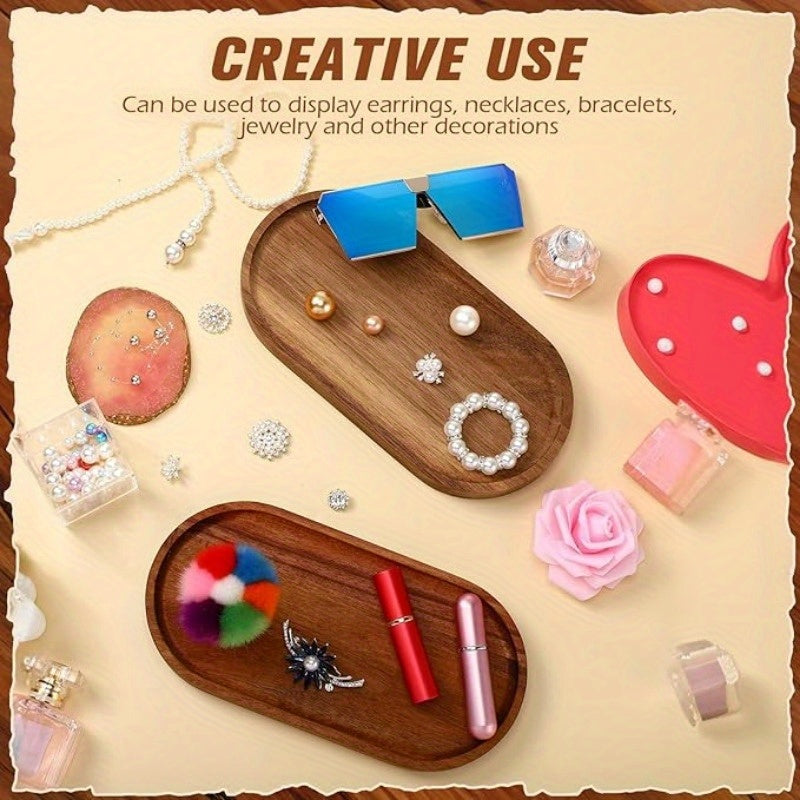 2-Piece Wooden Serving Trays – Japanese-Style, Space-Saving