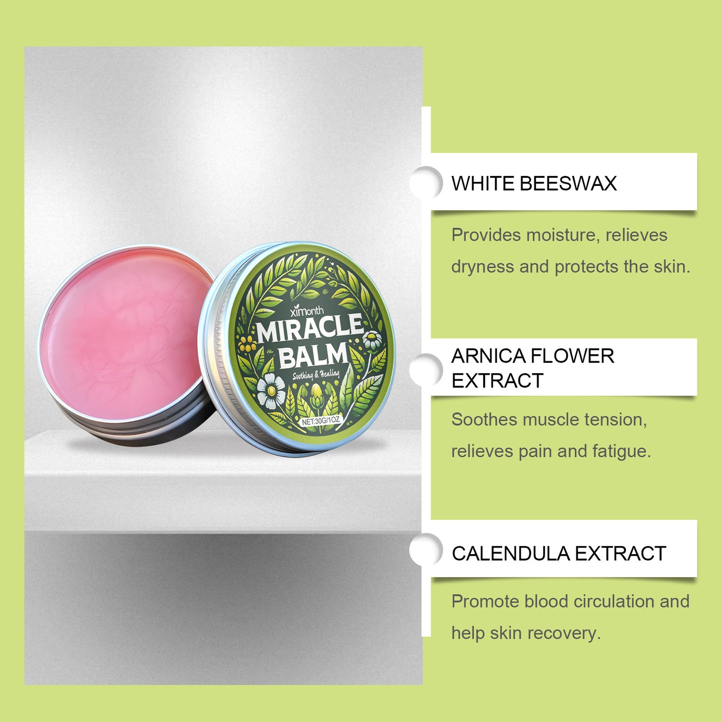 Ximonth Miracle Leg Balm – Gentle Daily Care, Relieves Leg Discomfort & Provides Soothing Massage