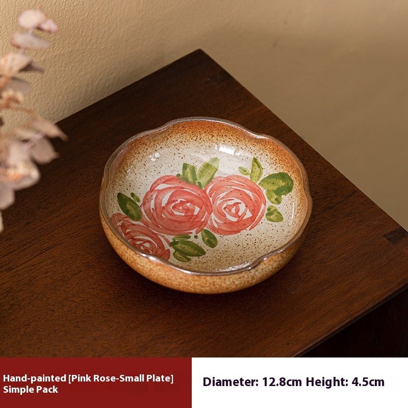 Hand-Painted Ceramic Fruit Snack Plates – Small Decorative Plates for Tea & Appetizers