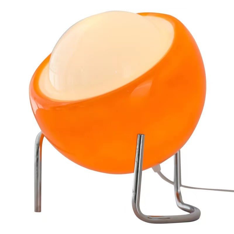 Medieval Cream Style Bauhaus USB Table Lamp, Glass Bedside Ambient Light for Bedroom & Study