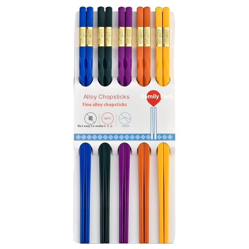 Non-Mold Alloy Chopsticks – Durable Household Reusable Tableware