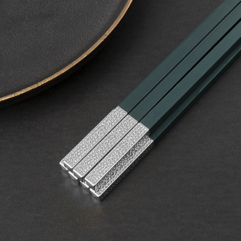 Durable Alloy Chopsticks – Household Mildew-Proof Reusable Flatware