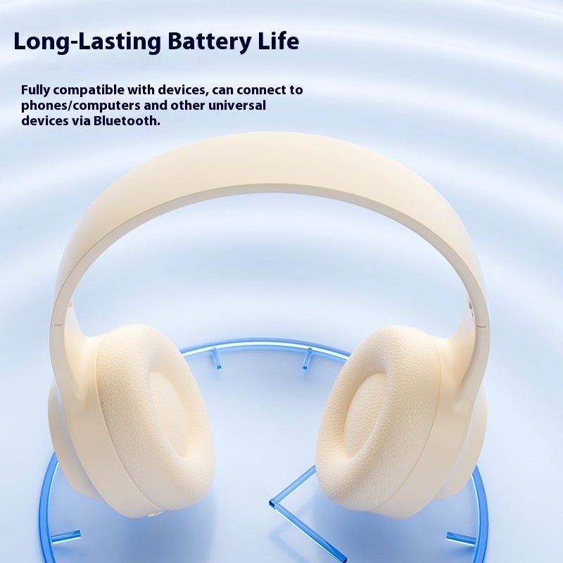 Wireless Bluetooth Headset with Noise Reduction, Over-Ear Headphones for PC & Mobile