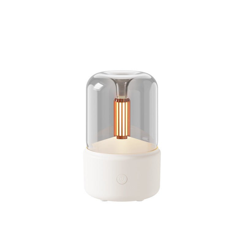 Portable USB Atmosphere Light Humidifier & Aroma Diffuser with Candlelight Effect
