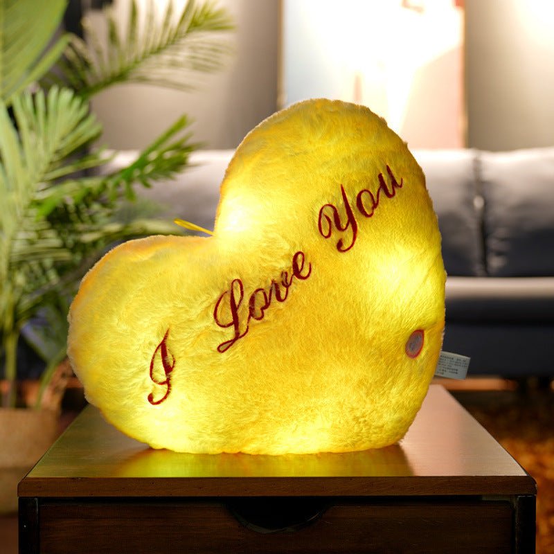 Cute Luminous Pillow – Colorful LED Light-Up Plush Cushion for Bedroom & Living Room