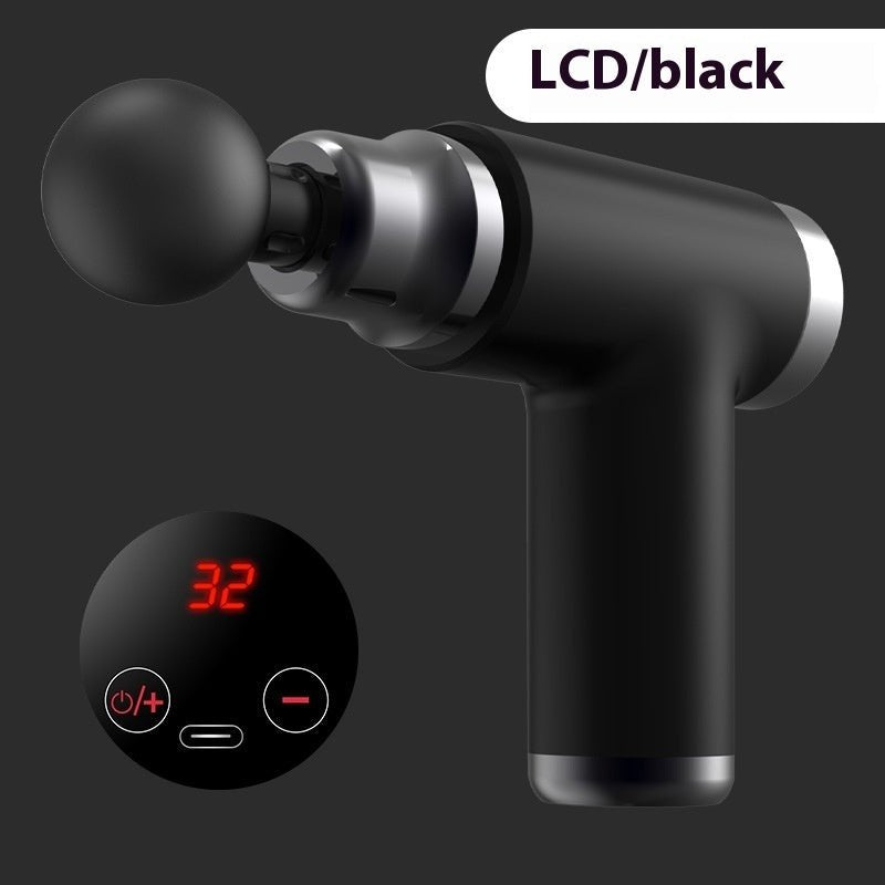 Mini Portable Massage Gun for Muscle Relaxation with Low Noise & LED Display