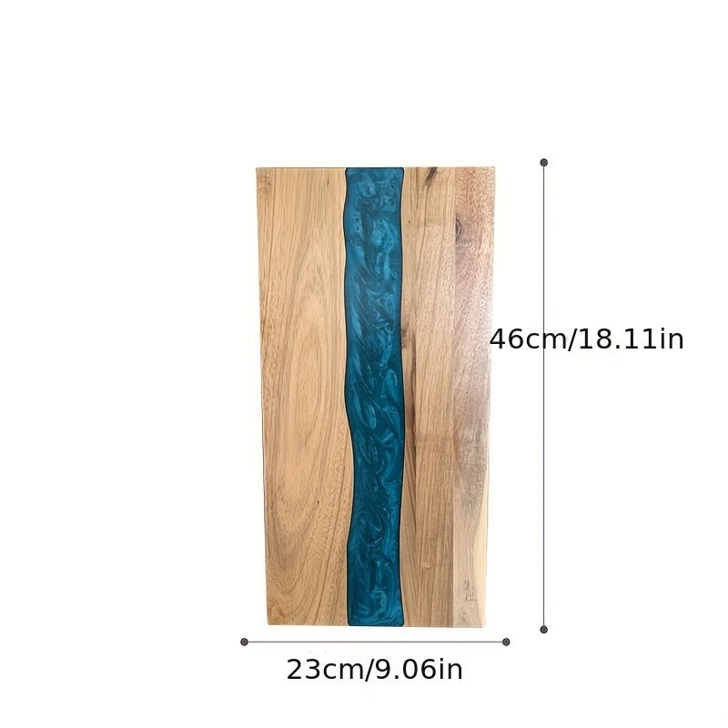 Resin Cutting Board – Handmade Wooden Chopping Board with Resin Inlay for Kitchen & Serving