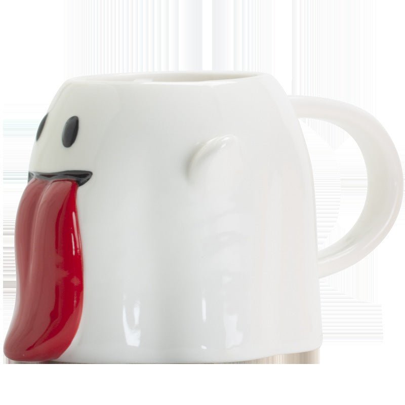 Creative Halloween Ghost Mug – 3D Ceramic Coffee Cup with Cute Design