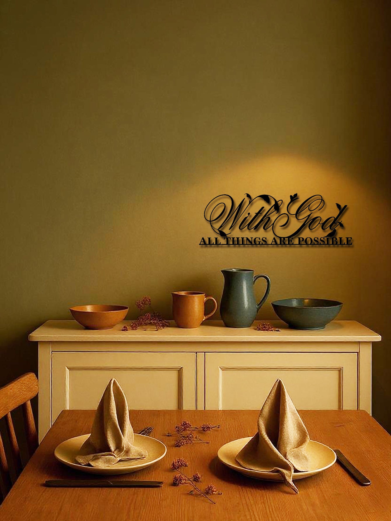 Inspiring Metal Wall Art Sculpture – Exquisite Religious Accent Home Decor