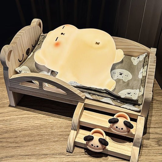 Cute Bear Night Lamp Creative Birthday Gift for Girls Bedroom Bedside Sleep Light