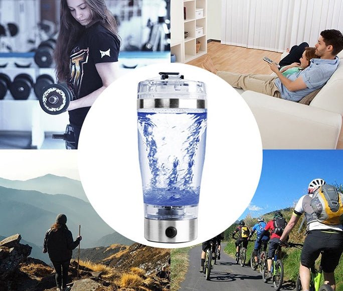 Portable Electric Protein Shaker Bottle, USB Rechargeable Blender