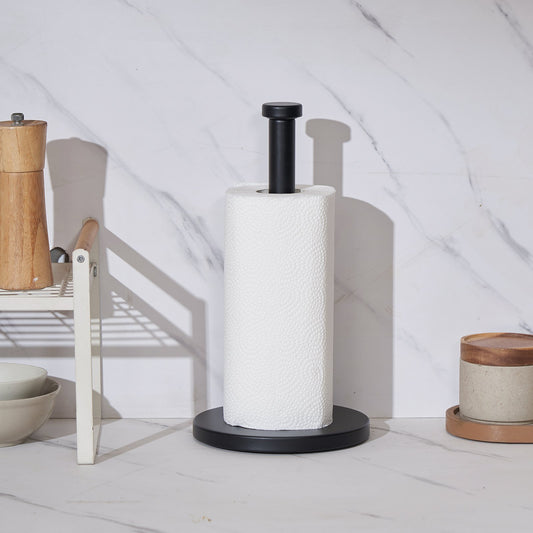 Stainless Steel Paper Towel Holder – Countertop Stand for Kitchen Organization