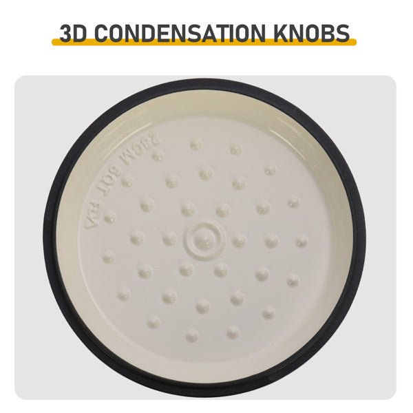 6QT Enamel Cast Iron Dutch Oven, Gradient Green, with Silicone Handles