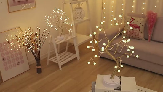 [Aesthetic Wire Lamp] USB & Battery Powered LED Tree Mood Light-16