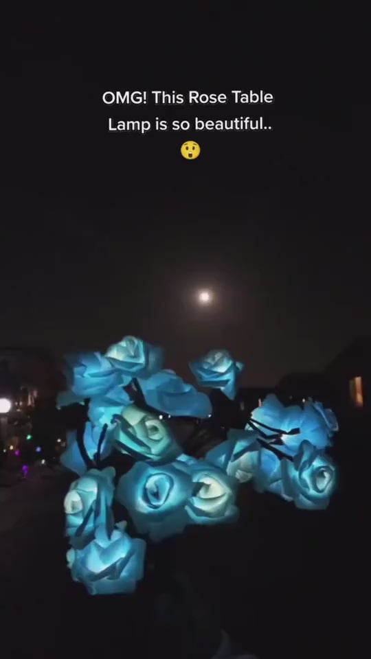 [Romantic Atmosphere Light] Rose Flower LED Table Lamp Bonsai Tree Night Light